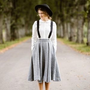 Holdup Classic Series Basic Black X-back Suspenders With Black Gripper Clasps